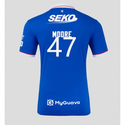 Rangers Mikey Moore #47 Hjemmedrakt 2025-26 Kortermet Rangers Mikey Moore #47 Hjemmedrakt 2025-26 Kortermet
